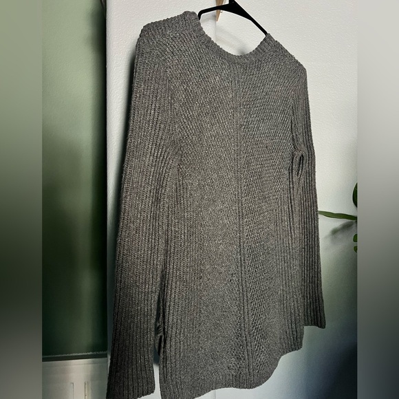 Madewell Gray Knit Ribbed Sweater - Picture 5 of 7